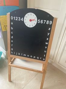 Chalkboard, whiteboard and magnetic letters