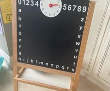 Chalkboard, whiteboard and magnetic letters