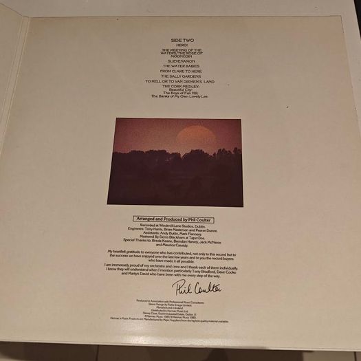 Phil Coulter, Peace and Tranquility G/F LP Irish composer