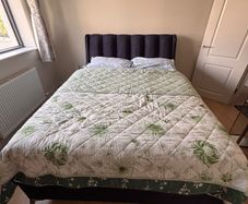 King sized Enzo Full Ottoman bed- Almost brand new