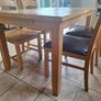 Solid Oak Table & Chairs Image 2