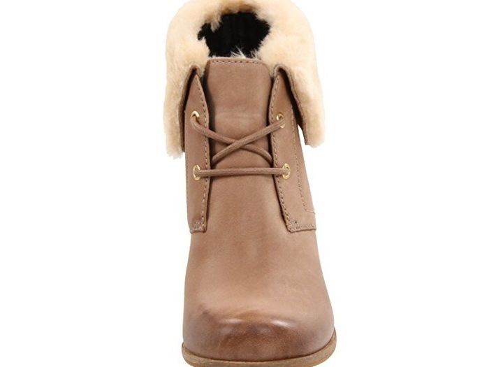 ECCO Jaffna Fur Ankle Boots in Camel for Women size 38