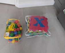 Foam letters and Play balls