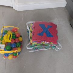 Foam letters and Play balls