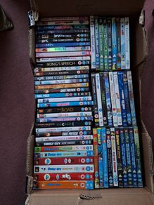 Box of circa 60 DVDs