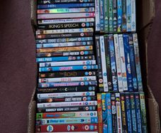 Box of circa 60 DVDs