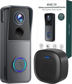 Wireless Video Doorbell Camera with Chime, Voice Changer, Voice Message, PIR Motion Detection, Instant Alerts, 1080P HD, Night Vision, 2-Way Audio, Battery Powered, 2.4G WiFi, IP65, Support SD Storage (FREE SHIPPING)