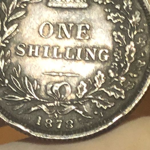 1878 Silver Shilling Die 3 Victoria Nice grade