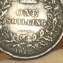 1878 Silver Shilling Die 3 Victoria Nice grade Image 5