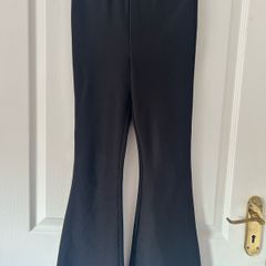 Girls Ribbed Flares Tracksuit Bottoms 8-9