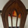 Gothic Style Wooden Wall Mirror Image 2