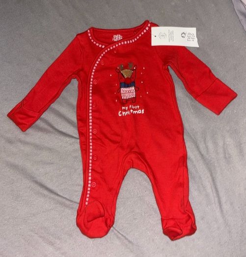 My First Christmas newborn babygro