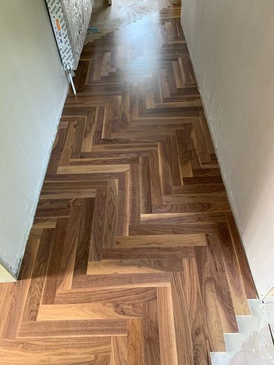 Genuine Walnut Flooring. Not laminate .