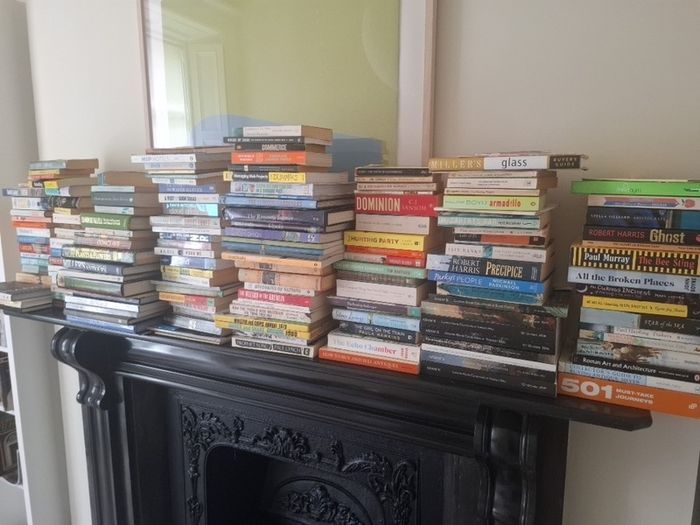 large collection of books
