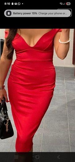 red bardot dress