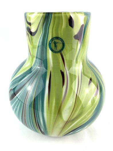 Retro German Art Glass Vase