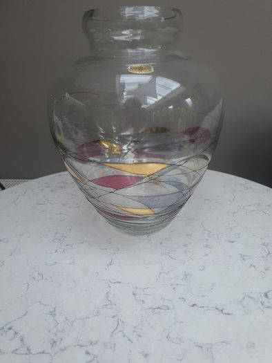 Large Vintage Clarenbridge Glass Vase