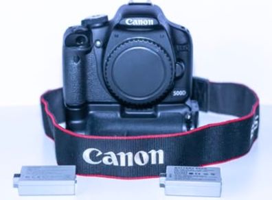 Canon EOS 500D Camera Body + Accessories