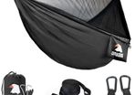 Camping Hammock with Mosquito Net - 2 Person Ultra-lightweight Outdoor Travel Hammocks for Camping Hiking Backpacking - 772 LBS Capacity Upgrade Version