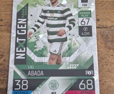 Topps Match Attax, Champions League 2022-23, Card 413, Liel Abada, Celtic FC - free standard postage
