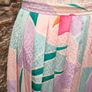 vintage 80s 90s Nicky Ferrari pink floral pleated Midi skirt small postage included Image 2