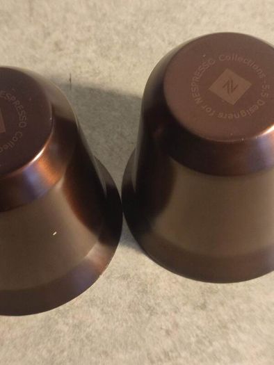 Set of 2 Browne Nespresso Pixie Metal Shot Cup Set