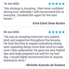 Driving lessons