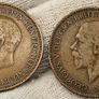 Great Britain 1931 1932 Penny Lot Better Date Pennies Image 2