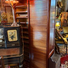 French Double Tambour Fronted Cabinet