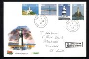 1997 Ireland Lighthouse (The Baily, Tabert, Hook Head &amp; The Fastnet) Stamp An Post First Day Cover (FDC) with Dun Dealgan / Dundalk Steele Cancel.