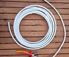 Time 6193B White 3-core Cable 6mm x 6m