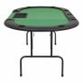 9-Player Folding Poker Table 3 Fold Oval Green Image 5