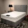 Double Luxus Divan Beds With Memory Foam Mattresses And Multiple Design Of Headboards Instock Image 2
