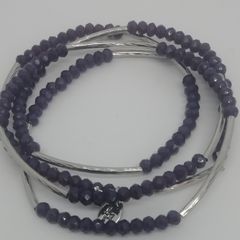 Chrysalis Nomad Purple Stretch Bracelet Or Can Be Worn As A Necklace CAN POST