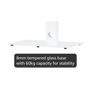 TV Floor Stand for 30-70 Inch LED LCD OLED Flat Curved TVs, Height Adjustable Tall Swivel Standing TV Stand, Universal Freestanding Floor Standing TV Stand Base up to 40kg, Max VESA 600x400mm Image 5