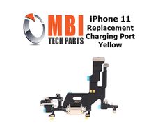 iPhone 11 Replacement Charging Port Dock Connector Flex Cable Mic Yellow