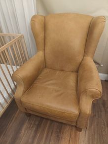 leather armchair