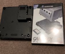 Gameboy player nintendo gamecube with disc game boy