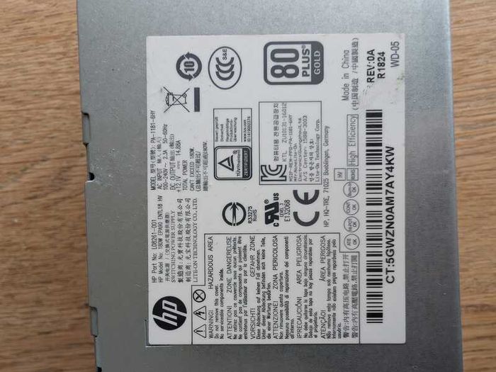 Genuine HP 180W 80 Plus Gold PSU