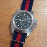 Sharp Scuba Master Divers Watch, Quartz Movement, Stainless Steel Case and Back. WR100M Japanese Movement, Nato Strap. Image 2