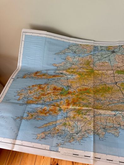 Vintage Ireland South Ordnance survey map
