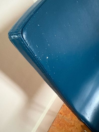 Ikea Blue Leather Chair