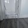 Perspex dining chair Image 3