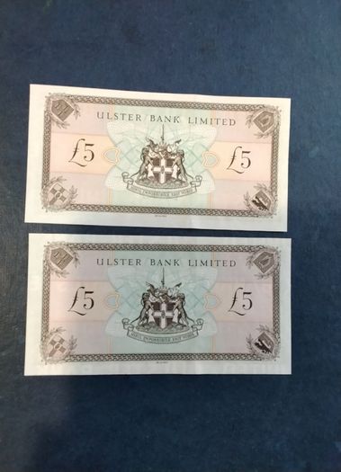 Two  Sterling  Mint Uncirculated   Notes
