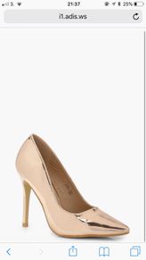 Rose gold shoes