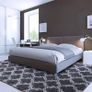 ug for Living Room, Non-Slip Rug, Soft Rug, Shaggy Rug, Rectangular Rug, Luxury Comfortable for Living Room, Bedroom, Floor Mat (Light Black, 135 x 185 cm) Image 2