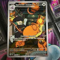 Team Rocket's Raticate ! Illustration Rare ! from Destined Rivals Set ! 2025 ! Pokemon Card !