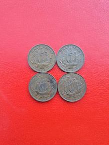 4 British Halfpennies in Sequence 1963/4/5/6