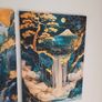 3 framed printed canvas 35x55cm each Image 9