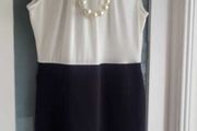 H&amp;M monchrome block dress Sz L (Fit 12-14UK) - Bnwot Rrp 24.99